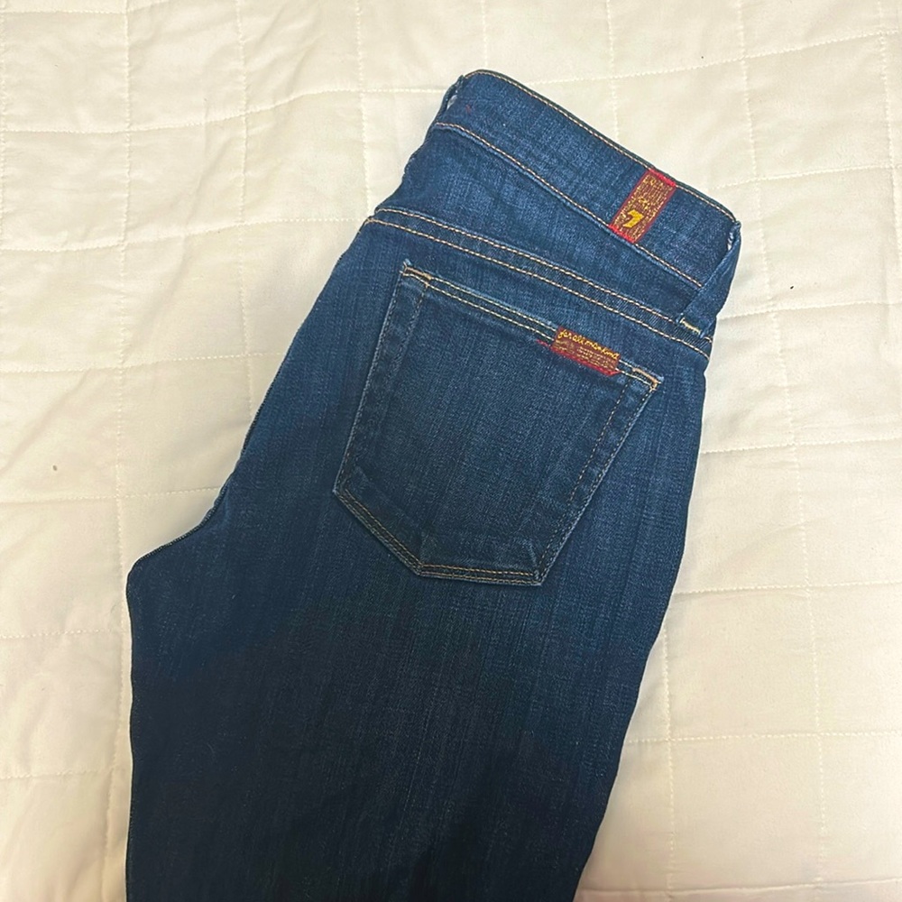 7s For all mankind straight leg jeans size 25, inseam